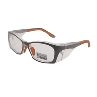 Hypoallergenic Rubber Temples Transparent Anti-Reflective Polycarbonate Safety Glasses